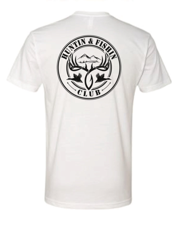 White HFC Logo Tee (Front & Back Print)
