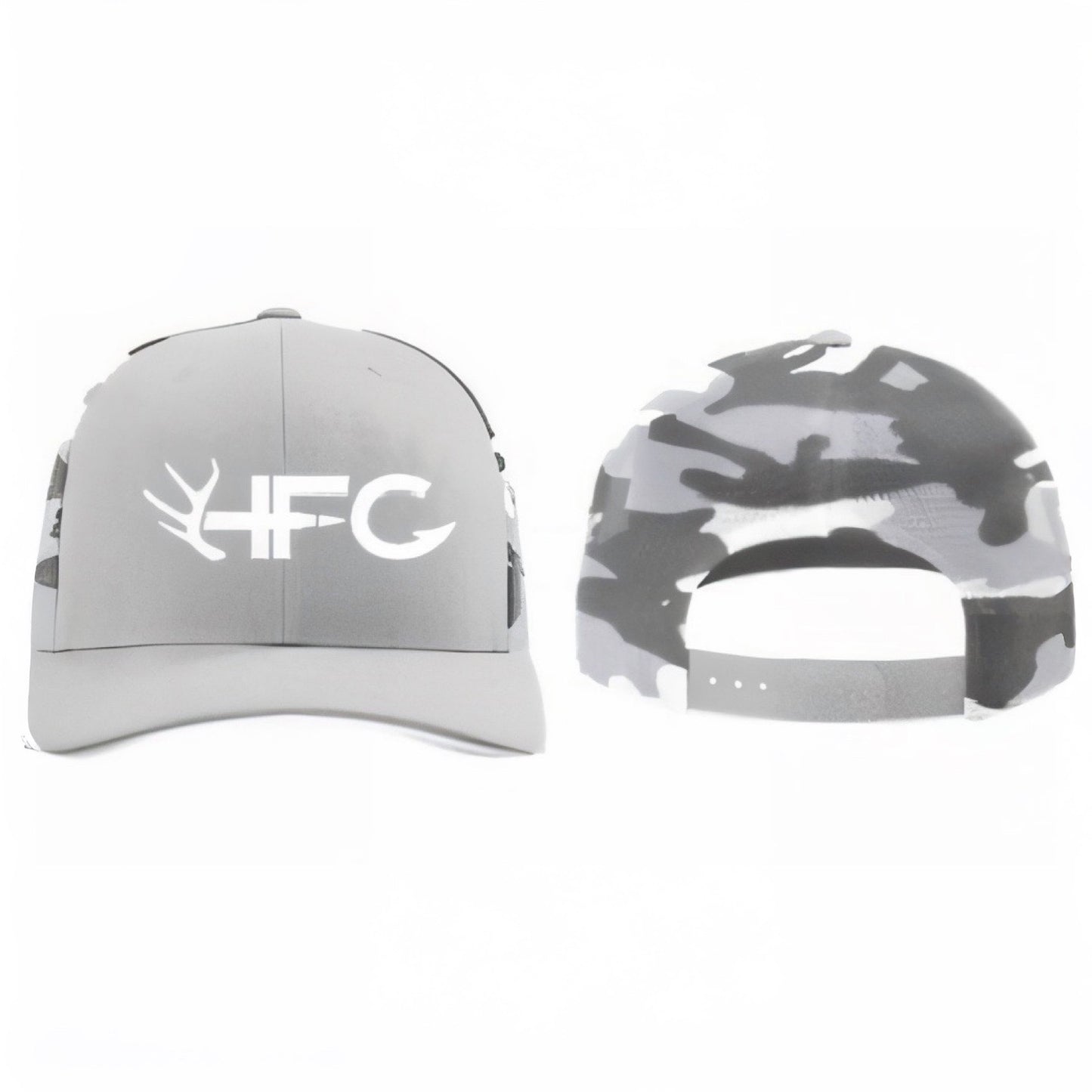 Gray Camo Snapback Hat