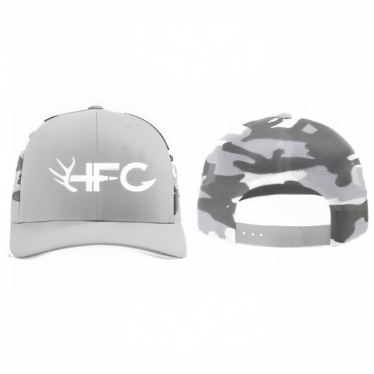 Gray Camo Snapback Hat