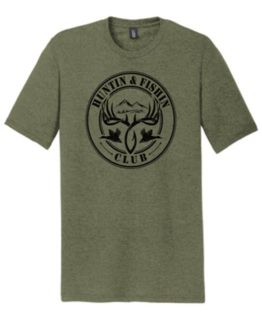 Green Tri-Blend HFC Logo Tee – Front Print Only