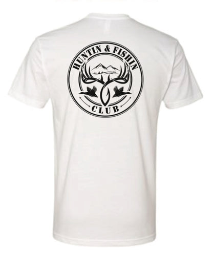 White HFC Logo Tee (Front & Back Print)